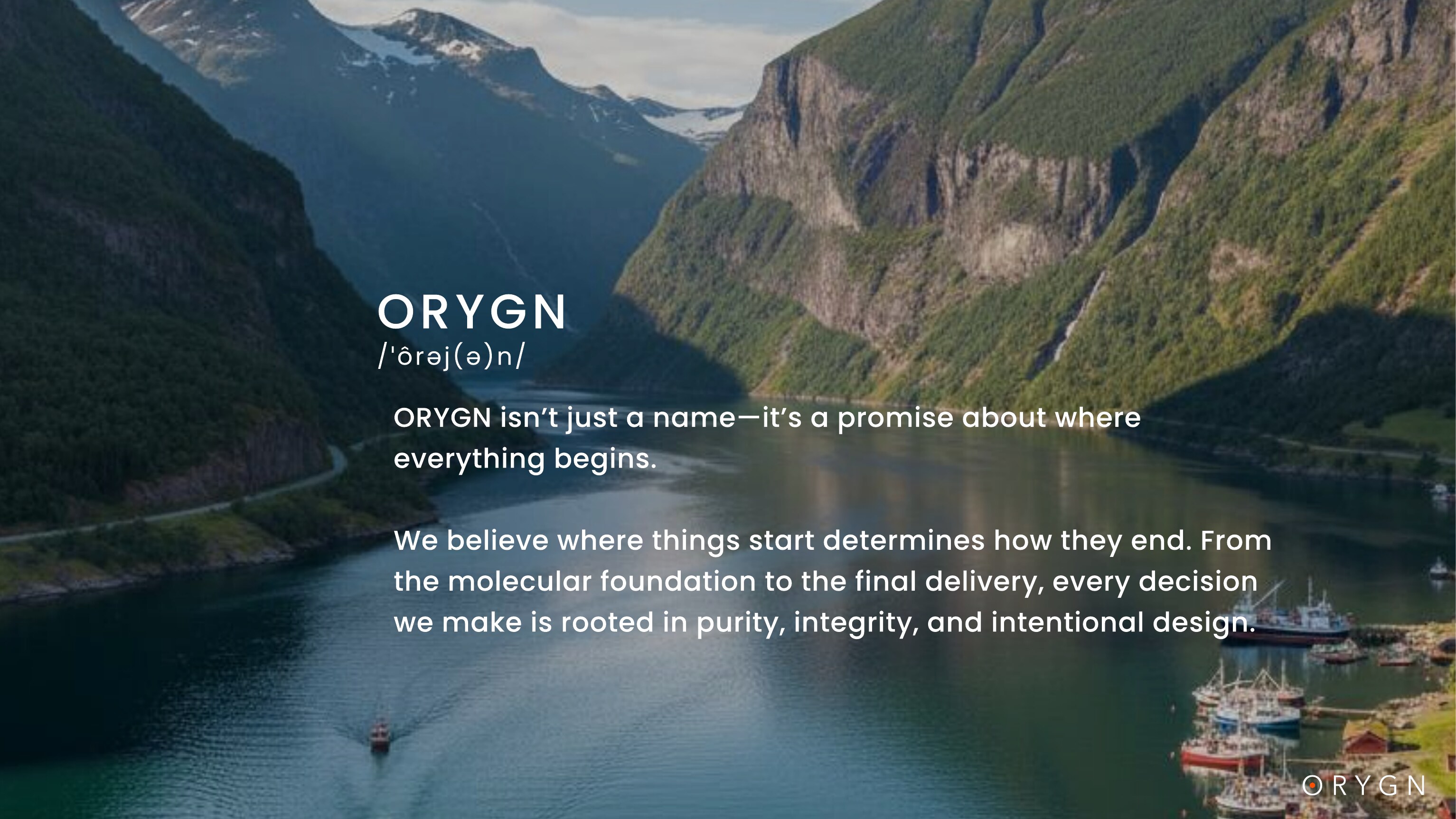 ORYGN Presentation — page 3 of 24
